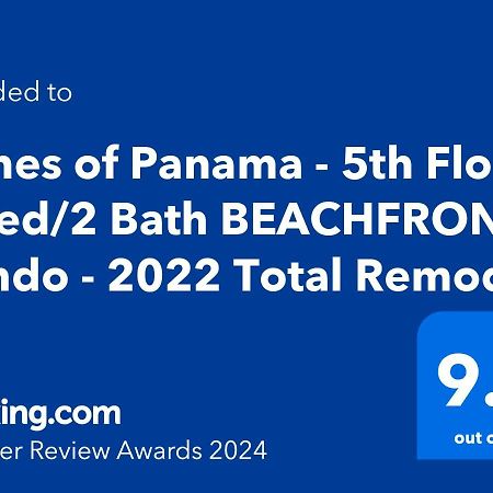 5-Star Beachfront - Remodeled 2 Bd & 2 Ba - Dunes Of Panama D505 Панама Сити Бийч Екстериор снимка